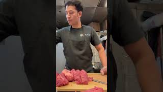 Cutting skills filet mignon  shorts steakhouse filetmignon [upl. by Krock]