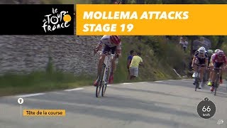 Mollema attacks  Stage 19  Tour de France 2017 [upl. by Olenta]