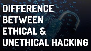 Difference Between Ethical and Unethical Hacking [upl. by Shermy]