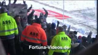 Schneeballschlacht in Rostock Hansa Rostock vs Fortuna Düsseldorf 19122009 [upl. by Eiramlatsyrc]