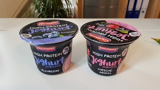 Ehrmann High Protein Joghurt im Test  Nährwerte Zutaten und Geschmack [upl. by Yona]