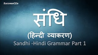 Sandhi Hindi Grammar संधि हिन्दी व्याकरण  Sandhi In Hindi Examples [upl. by Euqinot848]