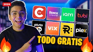 Plataformas de STREAMING SIN COSTO 🤑 ¿Dónde ver PELÍCULAS y SERIES Gratis Latinoamérica 2024 🔥 [upl. by Ruscio]