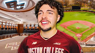 Touring Boston Colleges AMAZING Baseball Facility 200000000 [upl. by Notsla]