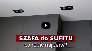 Szafa do sufitu napinanego Co robić najperw [upl. by Eta]