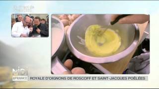 RECETTE  Royale doignons de Roscoff et Saint Jacques poèmes [upl. by Shulins]