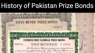 History of Pakistan Prize Bonds for Rs 10501001000025000 [upl. by Bremen38]