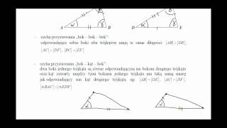 Przystawanie trójkątów cechy przystawania BKB KBK BBB własności kiedy zachodzi [upl. by Haida]