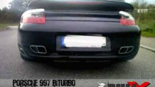 BullX Porsche 997 BiTurbo Exhaust System [upl. by Adila844]