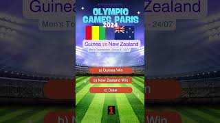 Guinea vs New Zealand Olympic Paris 2024 Mens Tournament Group Stage Prediction  Who Will Win [upl. by Mercorr]