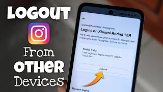 How to Logout Instagram Account From Other Devices [upl. by Patti]