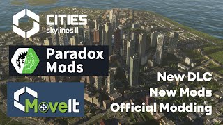 Official Mods for Cities Skylines 2 are here  Move It  Beach Properties DLC [upl. by Eelsew]