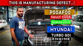 Hyundai turbo GDI P00AF fault code complete diagnosis and rectification  Hindi  Urdu [upl. by Anilek578]