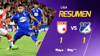 Santa Fe vs Millonarios Resumen y goles  Liga BetPlay Dimayor 20222  Cuadrangulares  Fecha 6 [upl. by Fugazy]