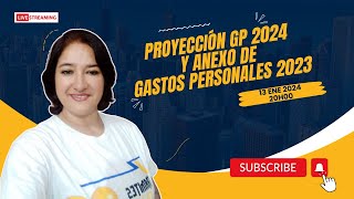 Proyección y Anexo de gastos personales 2024 en Ecuador [upl. by Fesuoy]