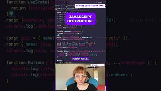 Js array icin destructurejavascript yazılım react keşfet yapayzeka canlı [upl. by Aynahs685]