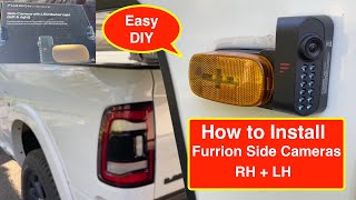 How to Install Furrion Side Cameras on a Keystone Cougar 5th Wheel LED Marker Light Night Vision [upl. by Leasa395]