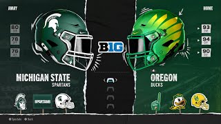 Michigan State vs Oregon Week 6 Simulation 2024 Season  College football 25 [upl. by Lurleen467]