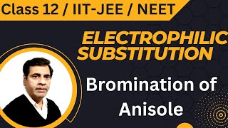 Electrophilic Substitution 31  Bromination of Anisole  Class 12 NEETIITJEE [upl. by Lletnuahs]