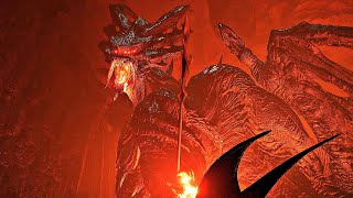 Demons Souls Remake  Dragon God Boss Fight 4K 60FPS [upl. by Delanos]