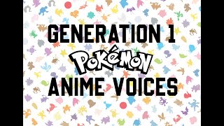 151 Original Pokemon Anime Voices [upl. by Ahsiekar]