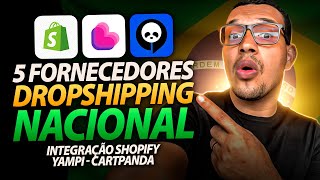 TOP 5 FORNECEDORES DROPSHIPPING NACIONAL  Integração Shopify Yampi  Cartpanda [upl. by Notnil]