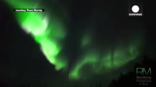 Stunning realtime Northern Lights in Alaska [upl. by Severen]