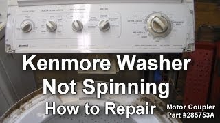 Kenmore Washer Not Spinning  How to Troubleshoot and Repair [upl. by Omsare49]