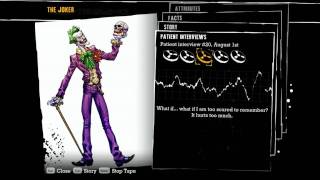 Batman Arkham Asylum  Joker Interview Tapes [upl. by Biles]