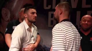 NATHAN CLEVERLY v TONY BELLEW INTENSE  HEAD TO HEAD  PRESS CONFERENCE  REPEAT OR REVENGE [upl. by Aicylla53]