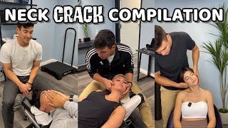 6 MINUTES OF NECK CRACKS ASMR  Dr Tyler the Chiropractor Best of TikTok Compilation [upl. by Easter]