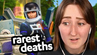 all of the RAREST deaths in The Sims 4 [upl. by Adnilev]