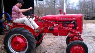 1956 IH Farmall 100 Tractor Demonstration [upl. by Ynettirb687]