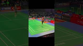 奈良岡功大選手の基礎打ち！現地映像！ badminton バドミントン バドミントン日本 奈良岡 [upl. by Yelsa217]