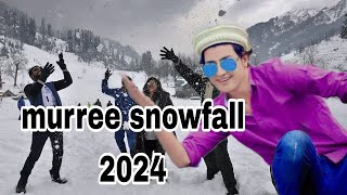 ISLAMABAD TO MURREE 😍 SNOWFALL 2024 🥶SNOWFLAKE ❄️ VLOGKOKOSALEEMAFRIDI [upl. by Corene]