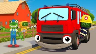 Fiona Fire Truck Song  Kids Songs  Geckos Garage [upl. by Econah]