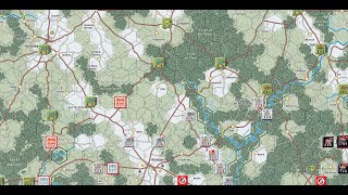 The German advance looks for a clear road Ardennes 44 Turn 7 Playthrough [upl. by Lexie856]