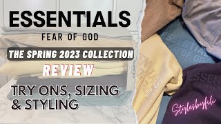 ESSENTIALS The Spring 2023 Collection Review  Sizing Comparisons PLUS Fits Fits and Fits 🥵 [upl. by Rad]