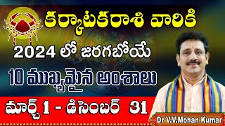 Karkataka Rasi 10 Important things to happen in March  December 2024 కర్కాటకరాశి 10 ముఖ్యమైన అంశాలు [upl. by Corin]