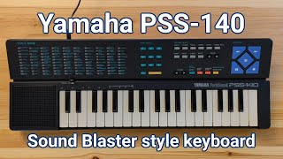 The Yamaha PSS140  a vintage keyboard that sounds like a Sound Blaster card [upl. by Danielson]