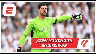 REAL MADRID y el SANTIAGO BERNABEU entero aplauden regreso a la cancha de THIBAUT COURTOIS  La Liga [upl. by Ailerua]