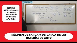 RÉGIMEN DE CARGA Y DESCARGA DE LAS BATERÍAS DE AUTO [upl. by Magdalena567]