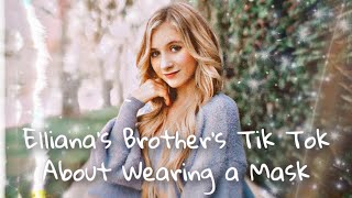 Elliana Walmsley’s Brother’s Tik Tok About Wearing a Mask  SWEAR WARNING [upl. by Halden]