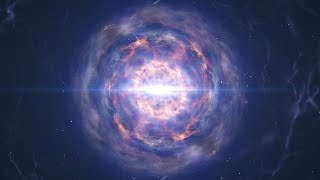 Neutron star merger animation ending with kilonova explosion [upl. by Flowers347]