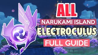 How to GET ALL ELECTROCULUS COMPLETE GUIDE FULL TUTORIAL  Narukami Island  Genshin Impact [upl. by Latreece]