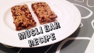 MÜSLI BAR Recipe [upl. by Karalee306]