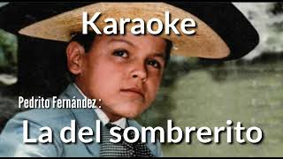 La del sombrerito  Pedrito Fernández  Karaoke [upl. by Hsizan]