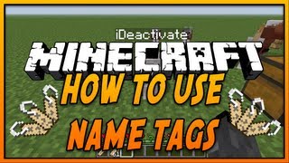 ✔ How To Use Name Tags in Minecraft [upl. by Idihsar]