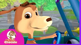 VAMOS EN EL AUTO DE PAPÁ 🐶 PERRO CHOCOLO  CANCIONES INFANTILES  MÚSICA PARA JUGAR ♫ [upl. by Rhynd804]