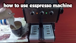 how to use espresso machine  frigidaire fd7189 [upl. by Teece484]